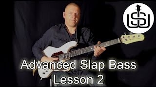 ADVANCED SLAP BASS by Scott Whitley Lesson 2  Double Thumbing with Hammerons amp Pulls [upl. by Nagem]