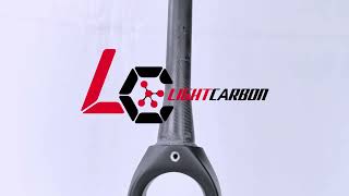 LightCarbon 700C Disc Brake Gravel Carbon Fork With Aero Fin [upl. by Mcquade642]