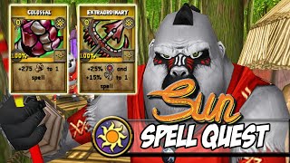 Wizard101 Level 66 Zafaria Sun School Quest Colossal  Extraordinary [upl. by Enirhtak]