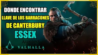 Donde encontrar la llave de los barracones de Canterbury Essex  Assassins Creed Valhalla [upl. by Eirak895]