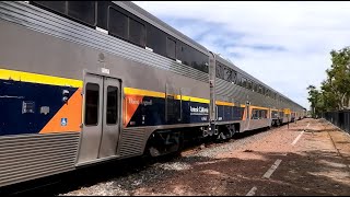 Amtrak 702 at Tulare Street Crossing  Fresno California [upl. by Omarr747]