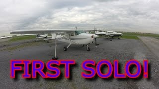 My First Solo Flight C172  CYHU ATC Audio [upl. by Kirima395]