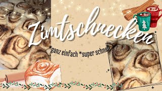 Zimtschnecken Rezept 🍁✨ vegan amp einfach  Erklärsterne [upl. by Ennove]