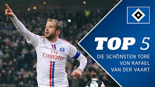 TOP 5  Die schönsten Tore von Rafael van der Vaart [upl. by Arras934]