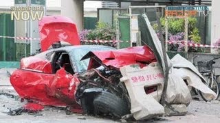 Ferrari driver Ma Chi crashed at 178kmh [upl. by Cerelia]