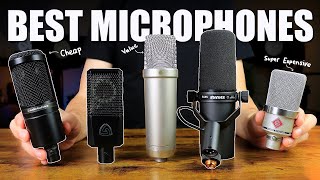 BEST MICROPHONES FOR VOCALS 2021  Neumann TLM 102 Shure SM7B Rode NT1A amp Audio Technica AT2020 [upl. by Rucker]