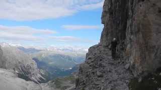 Discovery Dolomites DAY3 on the Via delle Bocchette  Via delle Bocchette Centrali  sept2014 [upl. by Ivie]