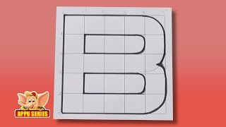 Write Block Style Alphabet B  Arts amp Crafts [upl. by Oiratnom]