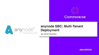 Multi Tenant Deployment of Anynode SBC [upl. by Sephira]