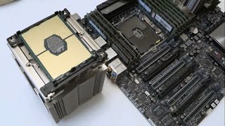 Установка процессора Intel Xeon в разъем LGA3647 [upl. by Paterson]