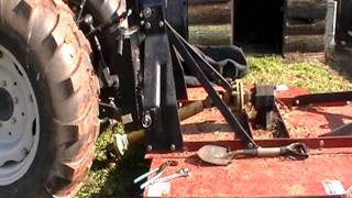 Harbor Freight Quick Hitch Item 97214 part III quick hitching to attachment or implement [upl. by Aerdnua]