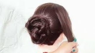 Braid Bun Hairstyle For Long Hair  Easy Juda Hairstyle For Ladies [upl. by Cherise]