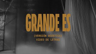 Grande Es  Video Oficial Con Letras  Elevation Español [upl. by Nerahs]