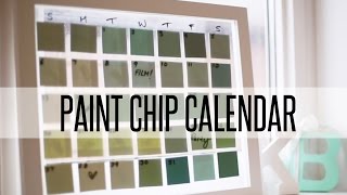 DIY PAINT CHIP CALENDAR [upl. by Adniroc]