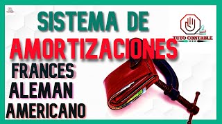 Sistema de amortizaciones 💰 tipo Francés Alemán Y Americano💲💹 [upl. by Okomot]