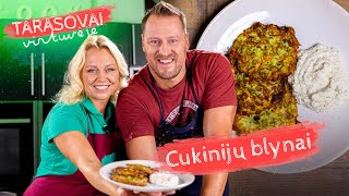 Tarasovai virtuvėje Minkšti nekaloringi rudeninių cukinijų blynai 🥞 🍴 [upl. by Adalard873]