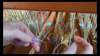 Tying up the Bergman Countermarch Loom  Part 2 Linen Cord Method [upl. by Erhart]