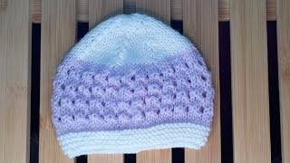 Tuto tricot bonnet bébé [upl. by Nerdna957]