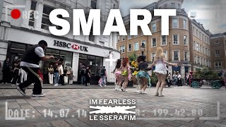 KPOP IN PUBLIC  SIDECAM LE SSERAFIM 르세라핌  quotSmartquot  DANCE COVER BY ODC  4K LONDON [upl. by Notaek57]