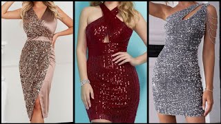 Briar Strappy Sequin Bodycon Dress in Burgundy [upl. by Libbey]