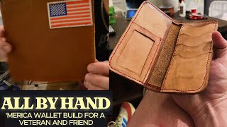 Merica Wallet  Hand Stitched Leather Wallet Build Along [upl. by Pytlik]