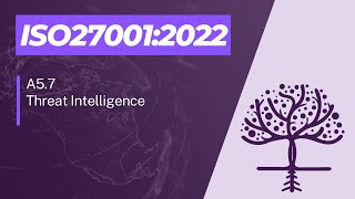 ISO270012022  A5 7  Threat Intelligence [upl. by Enitsenrae]