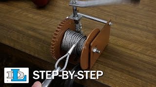 Installing Cable on Worm Gear Winches  StepByStep [upl. by Plafker]