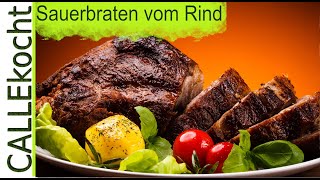 Rheinischen Sauerbraten vom Rind selber machen  Rezept [upl. by Ibrab]