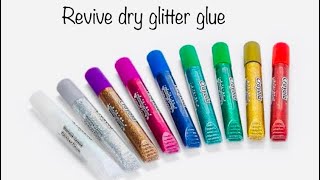 How to revive amp restore dried glitter glue unclump and fix old dead glitter glue [upl. by Ahens]