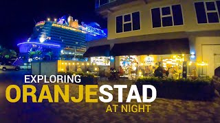 NIGHT WALK in Aruba with focus on RESTAURANTS [upl. by Olsson38]