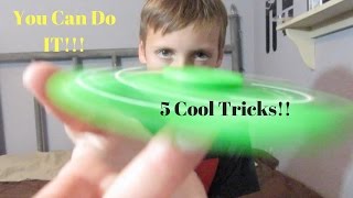 5 Easy Pro Fidget Spinner Tricks [upl. by Ladnyk]