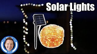 100 Solar Powered LED String Lights Review [upl. by Tap346]