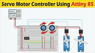 How to operate Attiny85 with servo motor  Attiny85 Controller [upl. by Rubbico96]