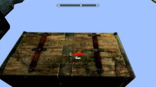 Skyrim  How to get OoB Chest Out of Bounds [upl. by Vasti]