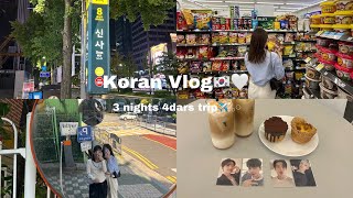 【Korea Vlog】親友ちゃんと念願の3泊4日韓国旅行🇰🇷 ヲタ活もしっかりとしてきたよ＾ [upl. by Earej]