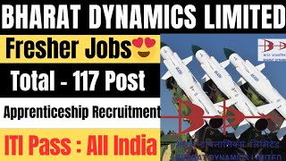 Bharat Dynamics Limited Apprentice Recruitment 2024  BDL Apprenticeship Recruitment  BDL Vacancy [upl. by Herzel]