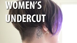 Womens Undercut and Hairstyle [upl. by Ellierim]