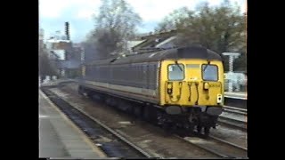 British Rail 1991Kensington Olympia InterCity amp Freight Classes 33 47 56 amp 305 [upl. by Irt164]