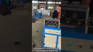 machine factoryIndustrial Machines Steel Tube Straightener Machine For 58quot Copper Pipes [upl. by Esiralc538]