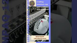 Crafting premium cap embroideries with precision [upl. by Anialeh]