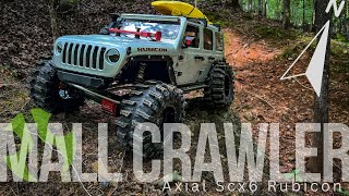 Mall Crawler Axial Scx6 Jeep Rubicon Out on a Kayak adventure [upl. by Gadmon]