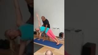 yoga manju jois assist fullbodyadjustment [upl. by Schacker435]