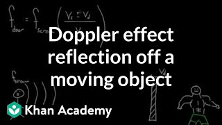 Doppler effect reflection off a moving object  Physics  Khan Academy [upl. by Bobbi]