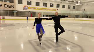 PreSilver European Waltz Ice Dance Test 2021 [upl. by Petromilli]