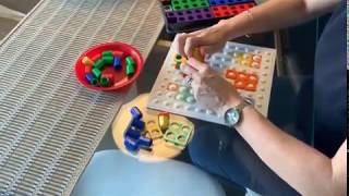 EYFS Addition and subtraction with Numicon ages 35 [upl. by Landrum362]