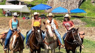 National Championship Chuckwagon Race 2022 at the Bar O F Ranch  our favorite weekend of the year [upl. by Airdnaz170]