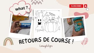 RETOURS DE COURSES 🛒  Perso je ne connaissais pas et vous Des choses simple basic 😛 laughlips [upl. by Alie]