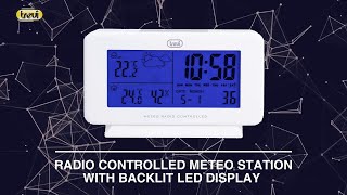 RADIO CONTROLLED WEATHER STATION WITH EXTERNAL SENSOR TREVI ME 3P08 RC [upl. by Chrisse]