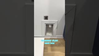 Custom Home Info Dryer Vent Boxes Save Room [upl. by Imuy]