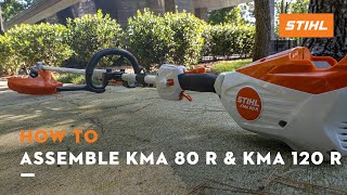 How to Assemble KMA 80 R amp KMA 120 R  STIHL Tutorial [upl. by Eltsyrc360]